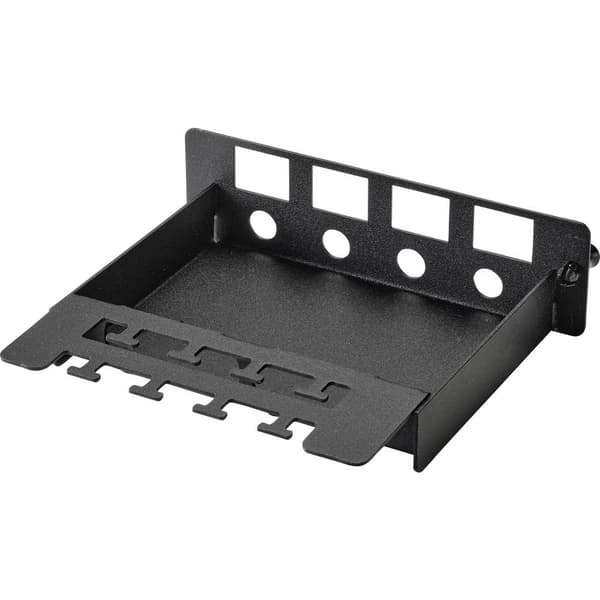 Renkforce 4 Port Patchpanel 4 Port RJ45 Keystone + 4 Port SMA Koaxial Frame Svart RF-4746634