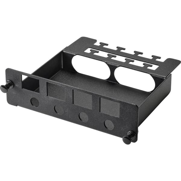 Renkforce 4 Port Patchpanel 4 Port RJ45 Keystone + 4 Port SMA Koaxial Frame Svart RF-4746634