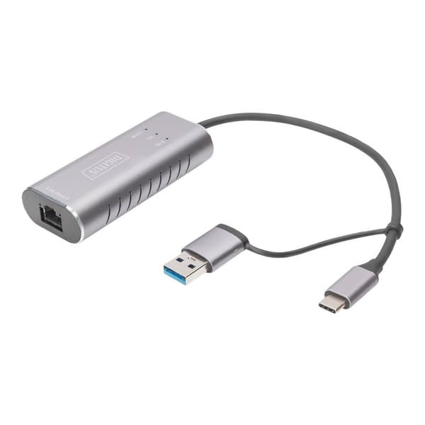 Digitus DN-3028 Nätverksadapter 2.5 GBit/s USB, USB 3.0, USB 3.1, USB 3.2 Gen 1, USB-A