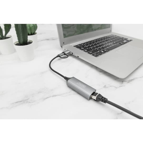 Digitus DN-3028 Nätverksadapter 2.5 GBit/s USB, USB 3.0, USB 3.1, USB 3.2 Gen 1, USB-A