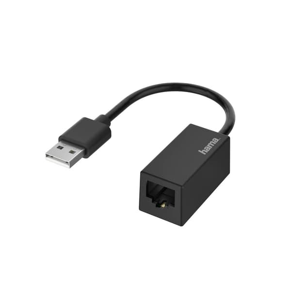 Hama Nätverksadapter 10 / 100 MBit/s LAN 100 Mbit/s, USB 2.0