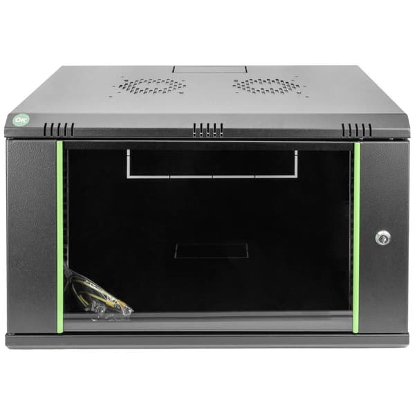 Digitus DN-19 07-U-EC-SW 19 väggskåp (B x H x D) 600 x 416 x 450 mm 7 U Svart (RAL 9005)