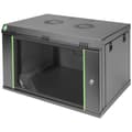 Miniatyrbild 1 av 4: Digitus DN-19 07-U-EC-SW 19 väggskåp (B x H x D) 600 x 416 x 450 mm 7 U Svart (RAL 9005)