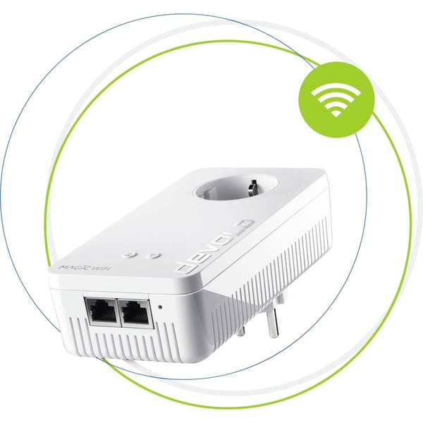 Devolo Magic 2 WiFi 6 Powerline WLAN förlängningsadapter 8811 EU Powerline, WLAN 2400 MBit/s