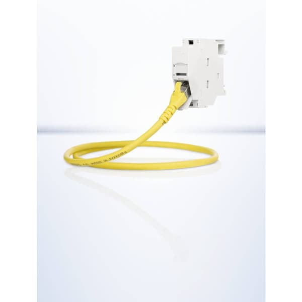 Metz Connect 1309A07003-E Nätverksuttag DIN-skena Ljusgrå