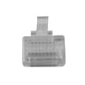 Miniatyrbillede 1 af 6: ACT RJ45 (8P/8C) modulært stik til fladkabel. Stik: RJ-45 (8P/8C) Rj45 stik 8p8c modulært kabel (TD108)