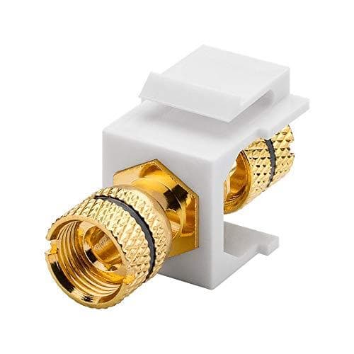 Goobay 79476 Keystone modul højtaler, bindestolpe> Gevindfatning, sort