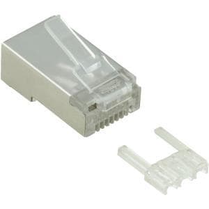 VÆRDI - Netværksstik - RJ-45 (M) - skærmet - CAT 6e - klar (pakke med 10) (21.99.3063)