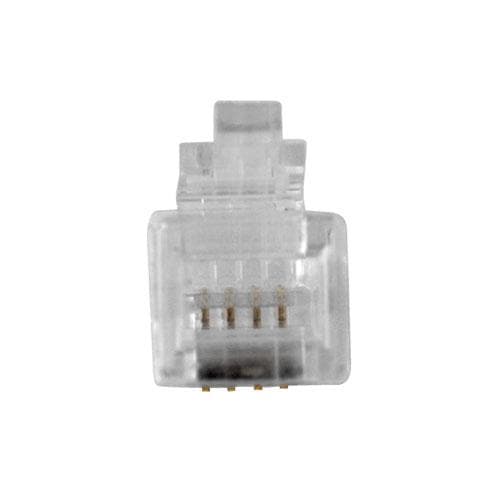 ACT RJ10 (4P/4C) modulært stik til fladkabel. Stik: RJ-10 (4P/4C) Rj10 stik 4p4c modulært kabel (TD102)
