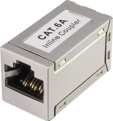 Renkforce RJ45 netværksadapter CAT 6a [1x RJ45 stik - 1x RJ45 stik] 0 m Hvid Renkforce (RF-4723812)