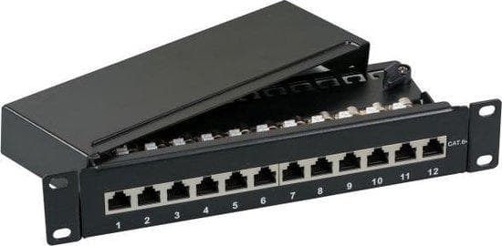 EFB Electronics 37737.12 1U patchpanel (37737.12) Grå