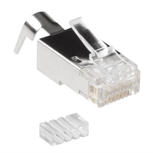 ACT RJ45 (8P/8C) CAT6A skærmet modulstik til rundt kabel med solide eller stående ledere. Velegnet til: Wire OD AWG23 /1,5 mm Rj45 stik c6a ftp od1,5