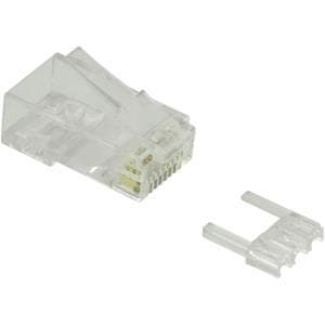 VÆRDI - Netværksstik - RJ-45 (M) - uskærmet - CAT 6e - klar (pakke med 10) (21.99.3062)