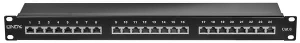 LINDY - Patch Panel - RJ-45 X 24 - Sort - 1U (25990) Sort