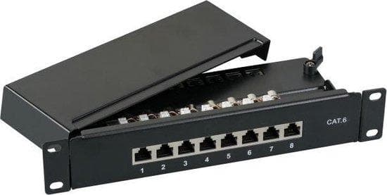 EFB Electronics 37736.8 1U patchpanel (37736.8) Grå