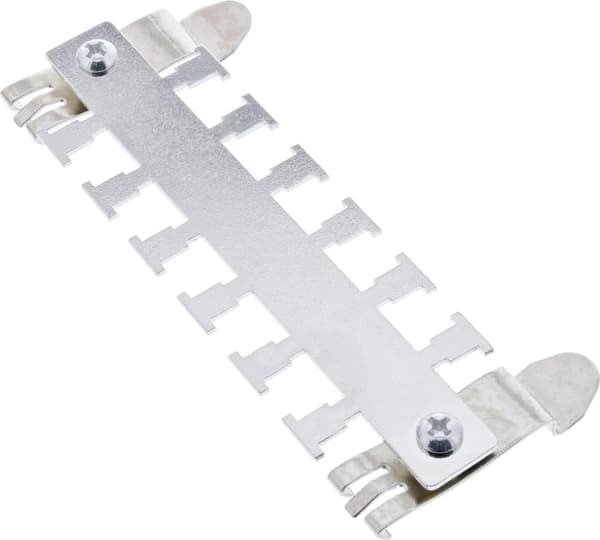 InLine® kabelstyringsliste til montering på DIN-skinne (TS35) metal (19109K)