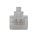 Miniatyrbild 1 av 6: ACT RJ45 (8P/8C) CAT6 modulär kontakt för rund kabel med solida eller tvinnade ledare. Lämplig för: Solid och tvinnad kabel Rj45-kontakt cat6 oskärmad