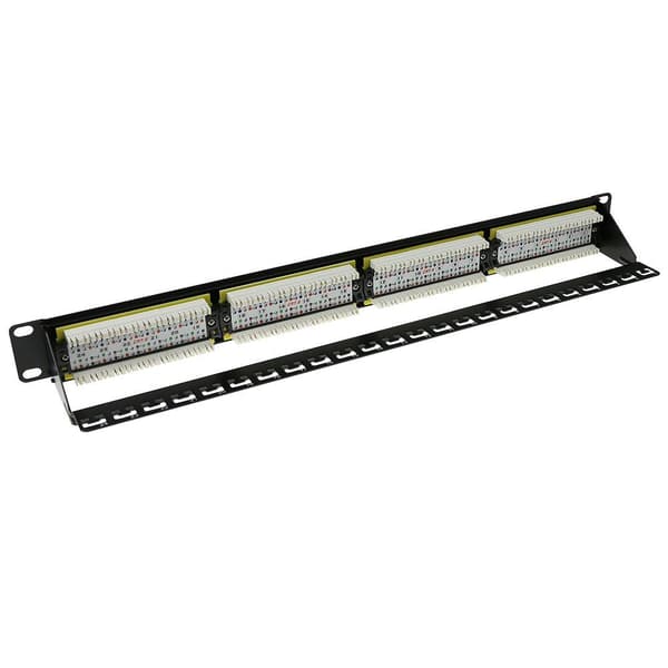 ACT Patch panel CAT6 UTP 24 porte med kabelstyringsbar