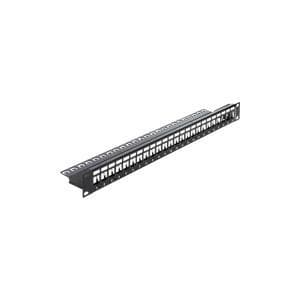 DeLOCK Keystone Patch Panel - 19 Patch Panel - Sort - 24 Porte (43277)