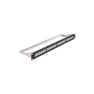 DeLOCK Keystone Patch Panel - Patch Panel - Sort - 1U - 48 porte (43280) Sort