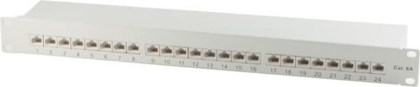 S-Conn 75078 - Cat6a - RJ-45 - Cat6a - Grå - 19U - 482mm (75078) Grå