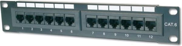 Digitus 10'' CAT 5e patchpanel 1U Sort