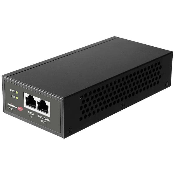 EDIMAX GP-103IT PoE-Injektor 1000 MBit/s IEEE802.3af (15,4 W), IEEE802.3at (30 W), IEEE 802.3bt