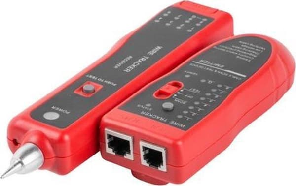 Lanberg NT-0501 netværkskabel tester Sort, Rød