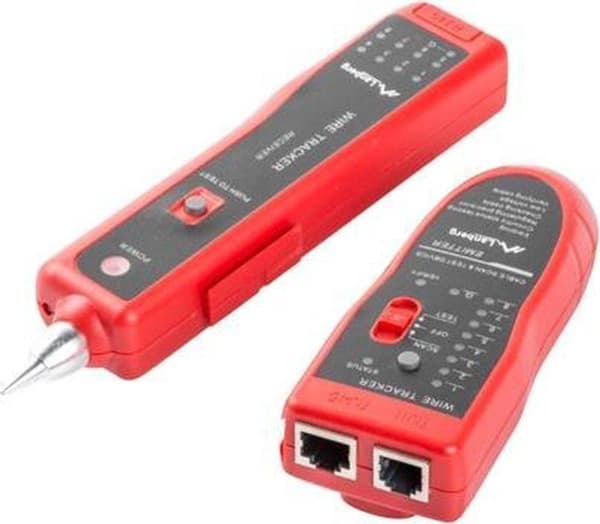 Lanberg NT-0501 netværkskabel tester Sort, Rød