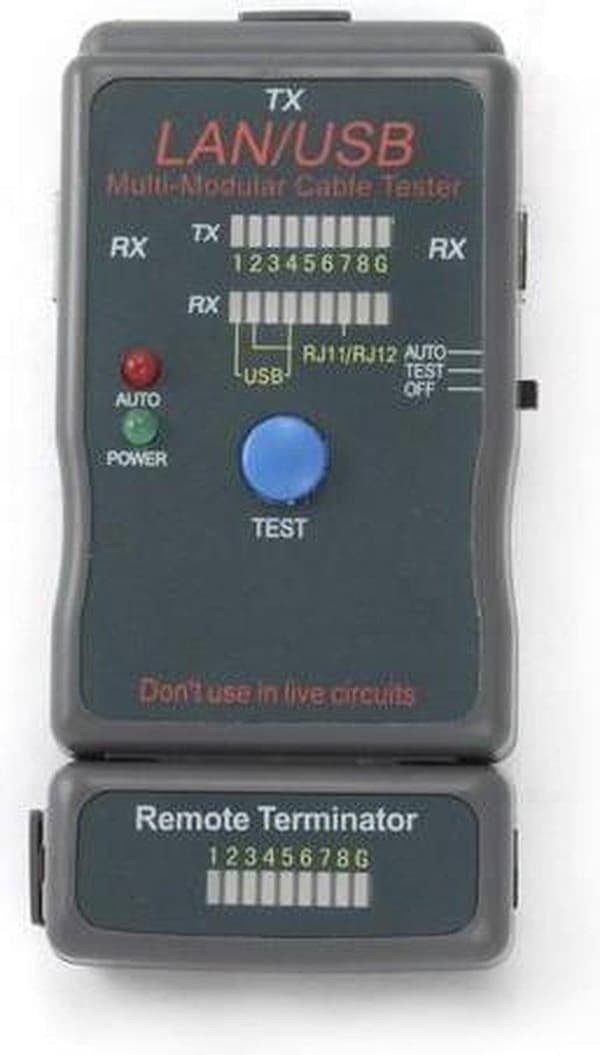 CablExpert NCT-2 - Kabeltester til RJ11, RJ45 & USB