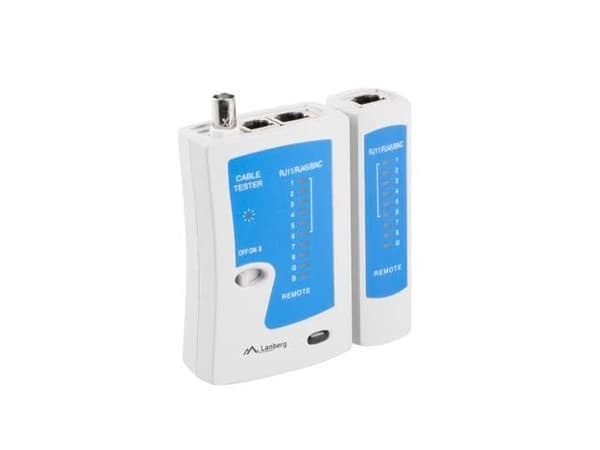 Lanberg NT-0401 netværkskabeltester UTP/STP kabeltester Blå, Hvid