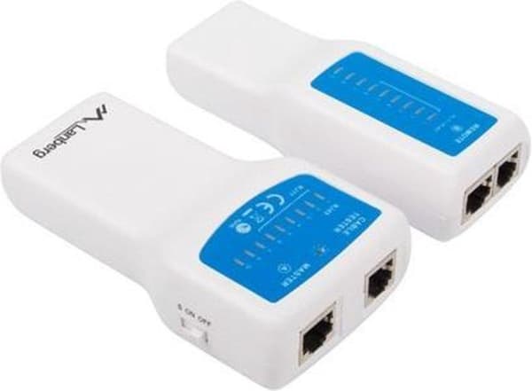 Lanberg NT-0402 nätverkskabeltestare PoE-testare Blå, Vit