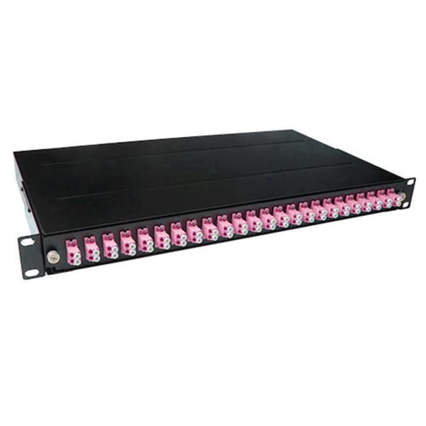 ACT fiberpanel 24 x duplex LC multimode OM4 (FA2040) Sort