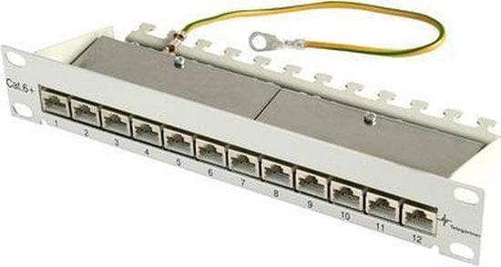 Telegartner - Patch Panel - 1U - 12 porte Grå