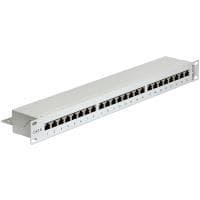 DeLOCK - Patch Panel - RJ-45 X 24 - Lysegrå - 1U (43300) Grå