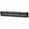 Miniatyrbillede 1 af 4: Intellinet 560283 48-ports Cat6 patchpanel UTP 2 U 19" 19" sort