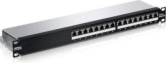 TRENDnet TC-P16C6AS - Patch Panel - Rack Monterbar - RJ-45 X 16 - 1U Sort