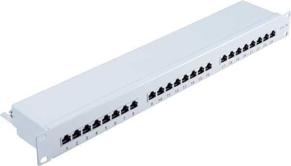 shiverpeaks ®-BASIC-S--cat 5e 48,30 cm (19") patchpanel, 24 porte (BS75062) Grå