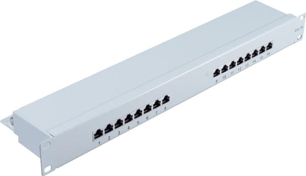 shiverpeaks ®-BASIC-S--cat 5e 48,30 cm (19") patchpanel, 16 porte (BS75061) Grå