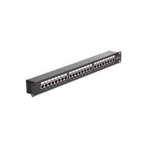 DeLOCK - Patchpanel med koblinger - RJ-45 X 24 - sort - 1U (43295) Sort