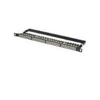 Assmann/Digitus CAT6, PATCH PANEL 0,5H Tillverkad enligt kraven i Link Performance Class E, för upp till 250MHz, ISO/IEC 11801 och EN 50173, skärmad k Svart