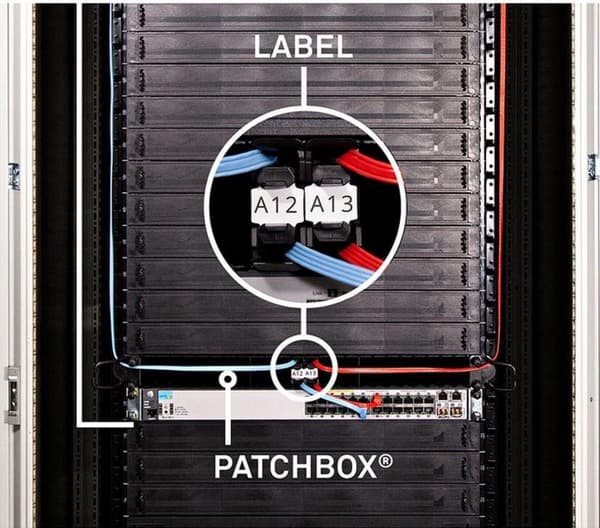 PATCHBOX identifikationsetiketter 60 styk (IDLABELW)