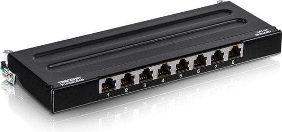 TRENDnet TC-P08C6AS - Patch Panel - velegnet til vægmontering - RJ-45 X 8 - 0,5U