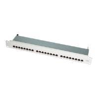 LogiLink - Patch Panel - RJ-45 X 24 - Lysegrå, RAL 7035 - 1U