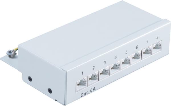 S-Conn 75075 - Cat6a - RJ-45 - Cat6a - Grå - Metal - 160 mm (75075)