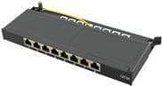 LogiLink Mini - Patch Panel - Rack monteres - RJ-45 X 8 - Sort, RAL 9005 - 0,5U Sort