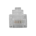Miniatyrbild 1 av 6: ACT RJ11 (6P/4C) modulär kontakt för rund kabel med tvinnade ledare. Kontakt: RJ-11 (6P/4C) Rj11 plus 6p4c tvinnad rund (TD104R)