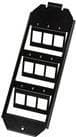 LogiLink 3 x 3 - Blank Keystone Patch Panel - Gulvboksmontering - Sort, RAL 9005 - 9 porte