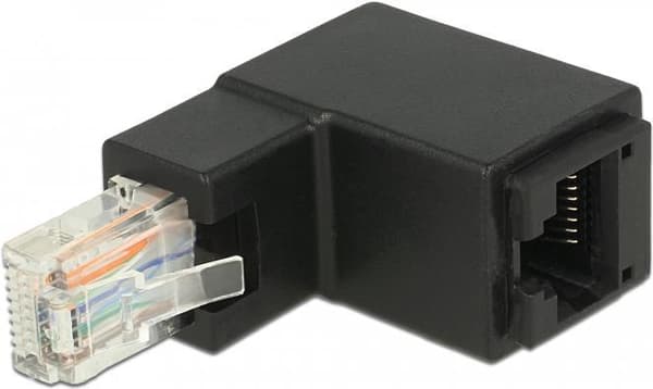 DeLOCK - Nätverksadapter - RJ-45 (M) vinklad till RJ-45 (W) - UTP - CAT 6 (86424)