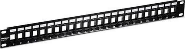 TRENDnet Patch panel 24 port Blank Cat6 1U 19" rackmontering